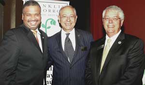[Photo: Region IV Regional Administrator Ed Jennings, Jr., Franklin Mayor Dr. Ken Moore and Williamson County Mayor Rogers Anderson.]