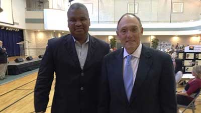 [Photo 1: Congressman Phil Roe and HUD SE Region Administrator Ed Jennings, Jr (right to left)]