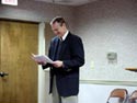 [Photo 7: SSA Hearings and Appeals Judge Ronald Miller welcomes guests]