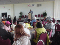 [Photo 1: People attending Awards Reception.]