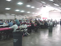 [Photo 5:  About 350 people having dinner]