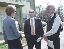 [Photo 2: Ms. Tolmie, Brian Noyes, and Rusty Lawrence]