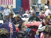 [Photo 1: Vets received great food from Associated Wholesale Grocers and others, like Second Harvest Food Bank]