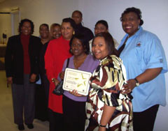 [Photo 1: FSS & SHAPE graduates, MHA and HUD Staff]