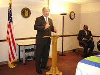 [Photo 2:  Bob Young (standing) and Bill Dirl (sitting)]