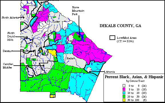 Dekalb County Zip Code Map Dekalb County Consolidated Plan For 1995 Executive Summary