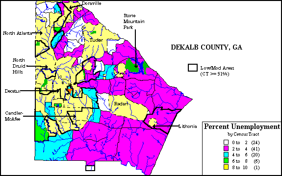 Dekalb County Zip Code Map Dekalb County Consolidated Plan For 1995 Executive Summary