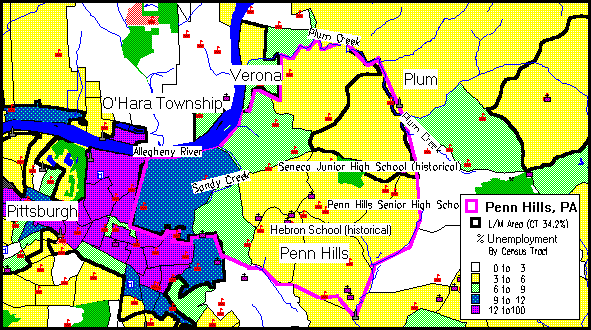 Map Of Penn Hills Pa Penn Hills Consolidated Plan Executive Summary