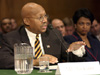 [Photo: Secretary Jackson during his confirmation hearing]