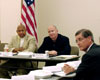 [Photo: Secretary Jackson with Congressman Brady and local officials]