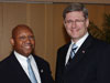 [Photo: Secretary Jackson and Canadian Prime Minister Stephen Harper.]
