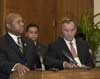 [Photo: Secretary Jackson, Chicago Mayor Richard Daley with HUD Regional Director Joseph Galvan]