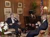 [Photo: Secretary Jackson meets with Chicago Mayor Richard Daley ]