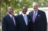 [Photo:  Secretary Jackson with Congressman Robin Hayes and George Wallace]