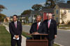 [Photo: Secretary Jackson with Congressmen Robin Hayes and Mel Watt]