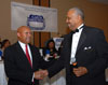 [Photo: Secretary Jackson and President of NAREB Clifford Turner]