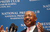 [Photo: Secretary Jackson addresses the National Press Club to kickoff National Homeownership Month ]