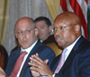 [Photo: Secretary Jackson and Secretary of Treasury Paulson]