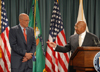 [Photo: Secretary Jackson and Secretary of Treasury Paulson]